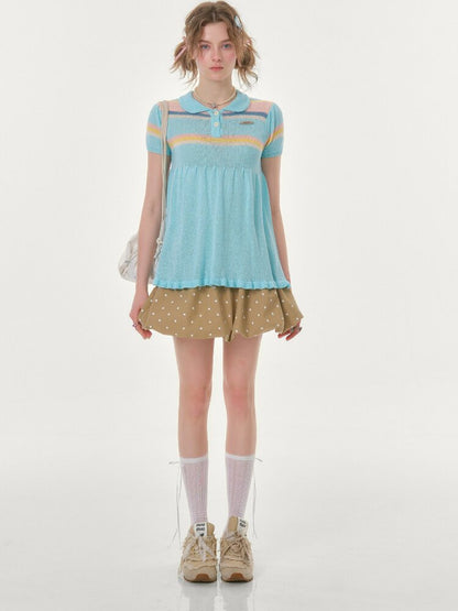 Polka Dot Pocket Slimming Skirt【s0000016616】