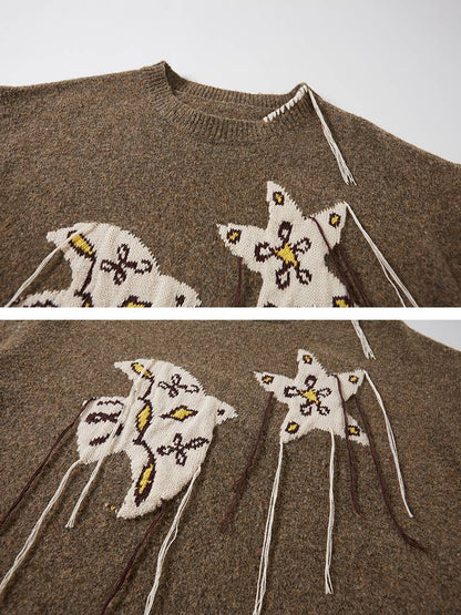 Unique Design Loose Long Sleeve Pullover【s0000014381】