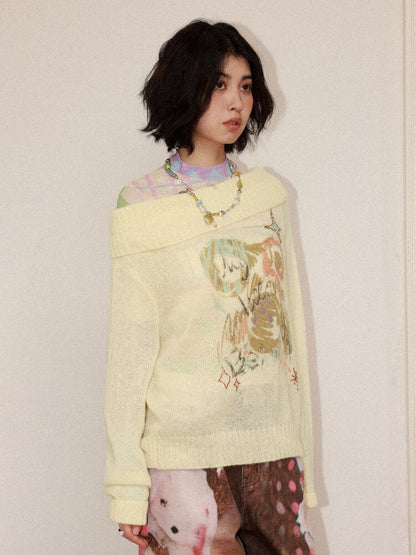 Geometric Print Skin Long Sleeve Tee【s0000015458】