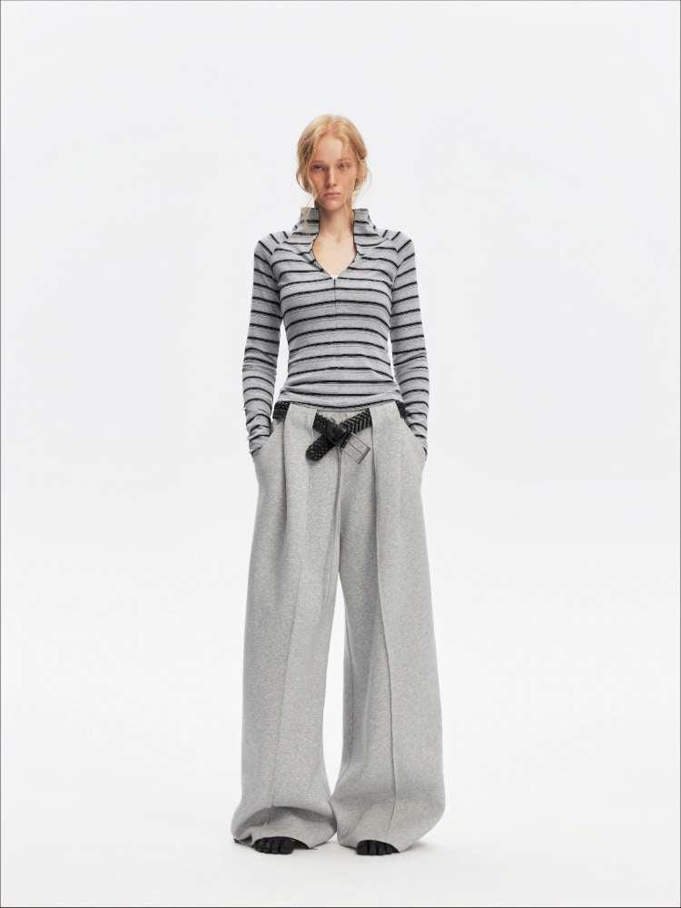 Vintage Striped Slim Knit Top【s0000015059】