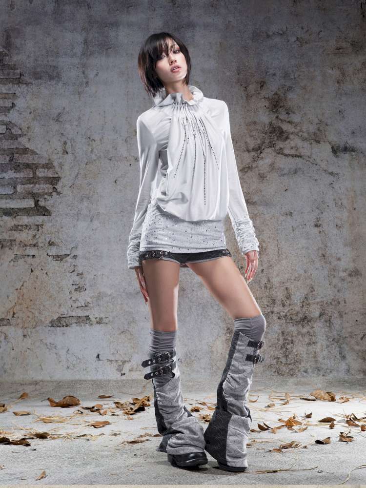 Pull-Over Collar Knit Dress【s0000014491】