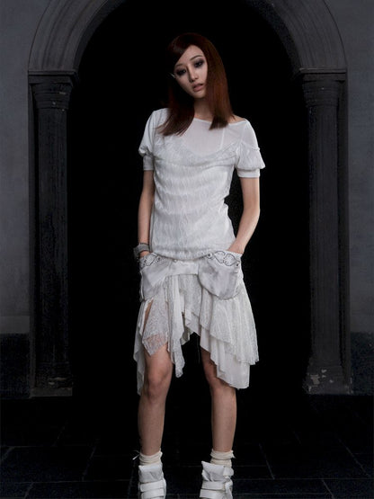 Bubble short sleeve t-shirt【s0000012309】