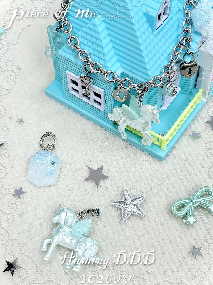 Quirky Unicorn Little House Jewelry【s0000017481】