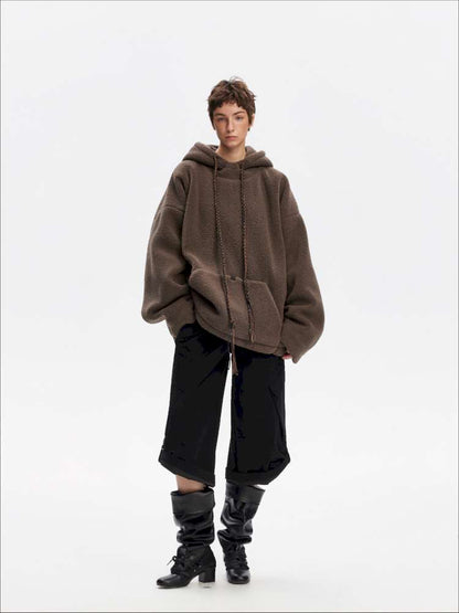 Drawstring Loose Hooded Jacket【s0000015060】