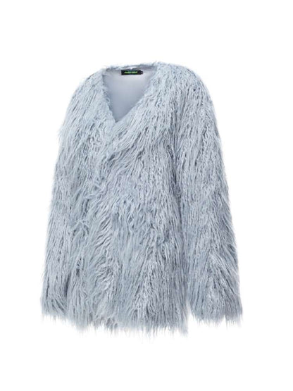 Pink Blue Sheep Fur Gal Jacket【s0000015133】