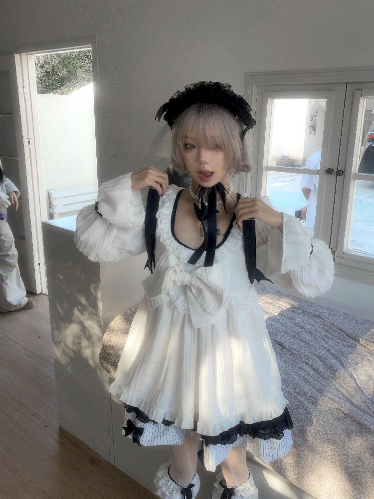 버블 슬리브 베이비 폴 드레스 [S0000011342]