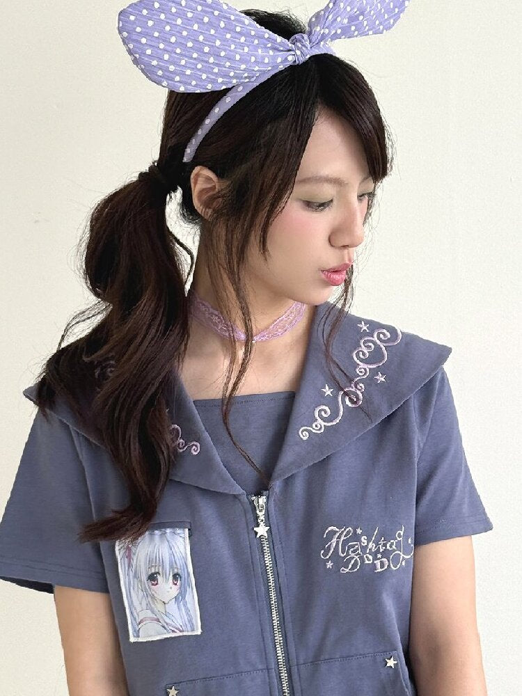 Short Sleeve Polka Dot Cardigan【s0000017473】