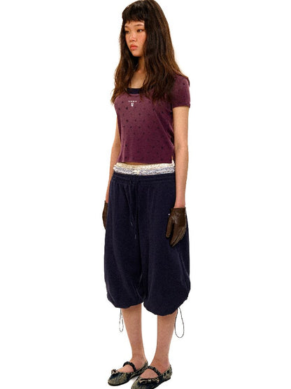 Fake Two Piece Waistband Shorts【s0000017436】