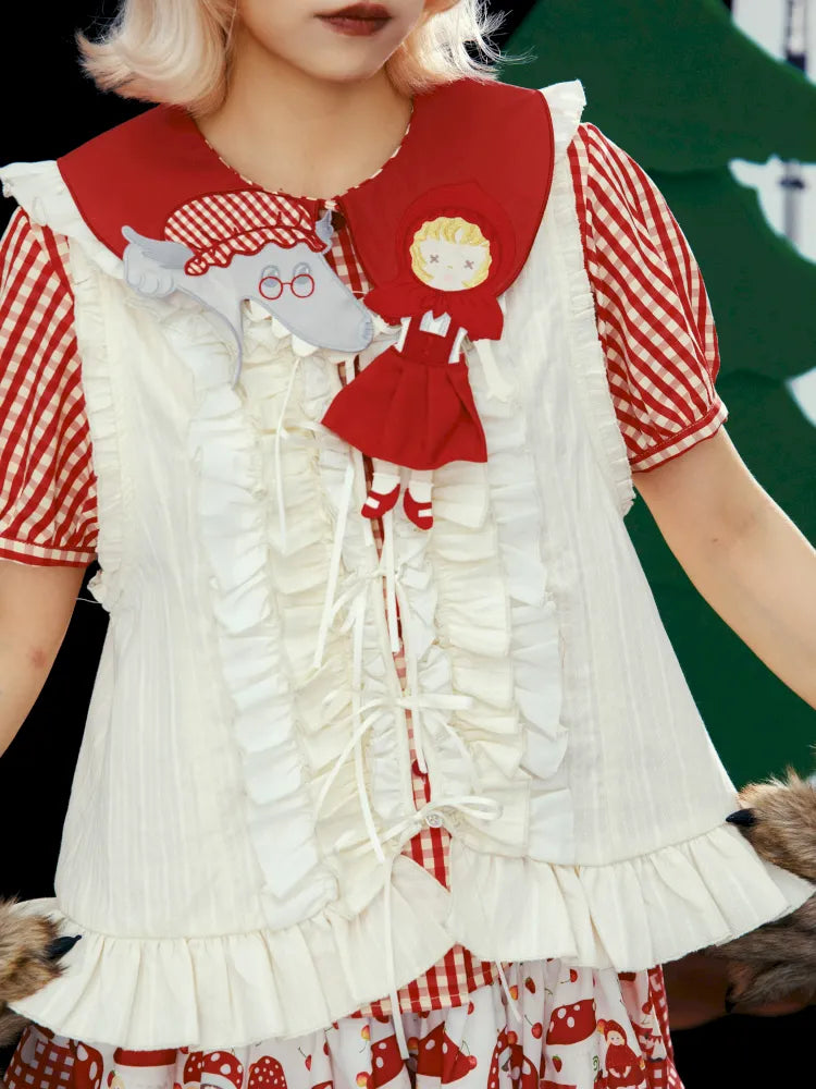 Embroidered Floral Headpiece Vest【s0000013934】