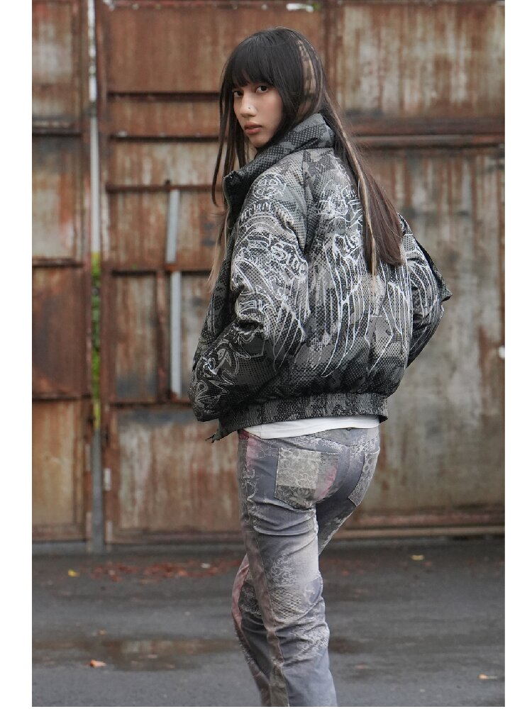 Vintage Pattern Star Duck Down Jacket【s0000018069】