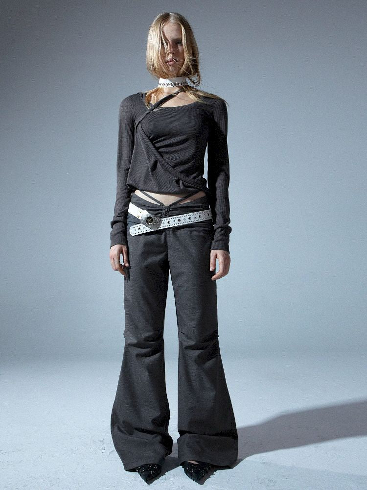 Long Sleeve Multi Bottom T-Shirt【s0000011276】