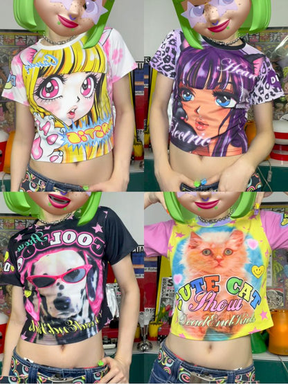 Millennial Hottie Y2K Hundred Short T-Shirt【s0000013520】