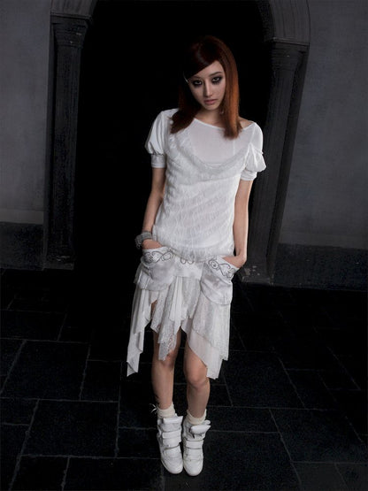 Lace Low Waist Half Skirt【s0000012313】