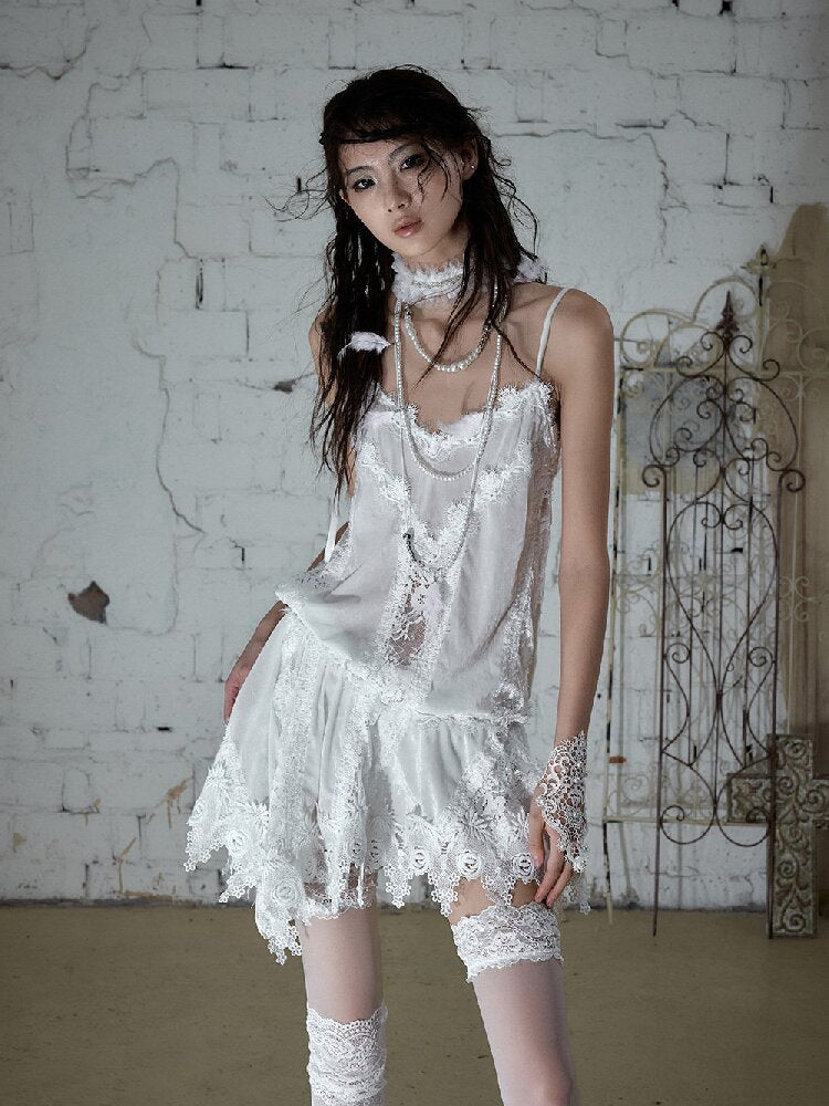 Romantic Velvet Drawstring Slip Dress【s0000016982】