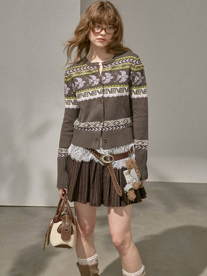 Button-Up Knit Cardigan Jacket【s0000014393】