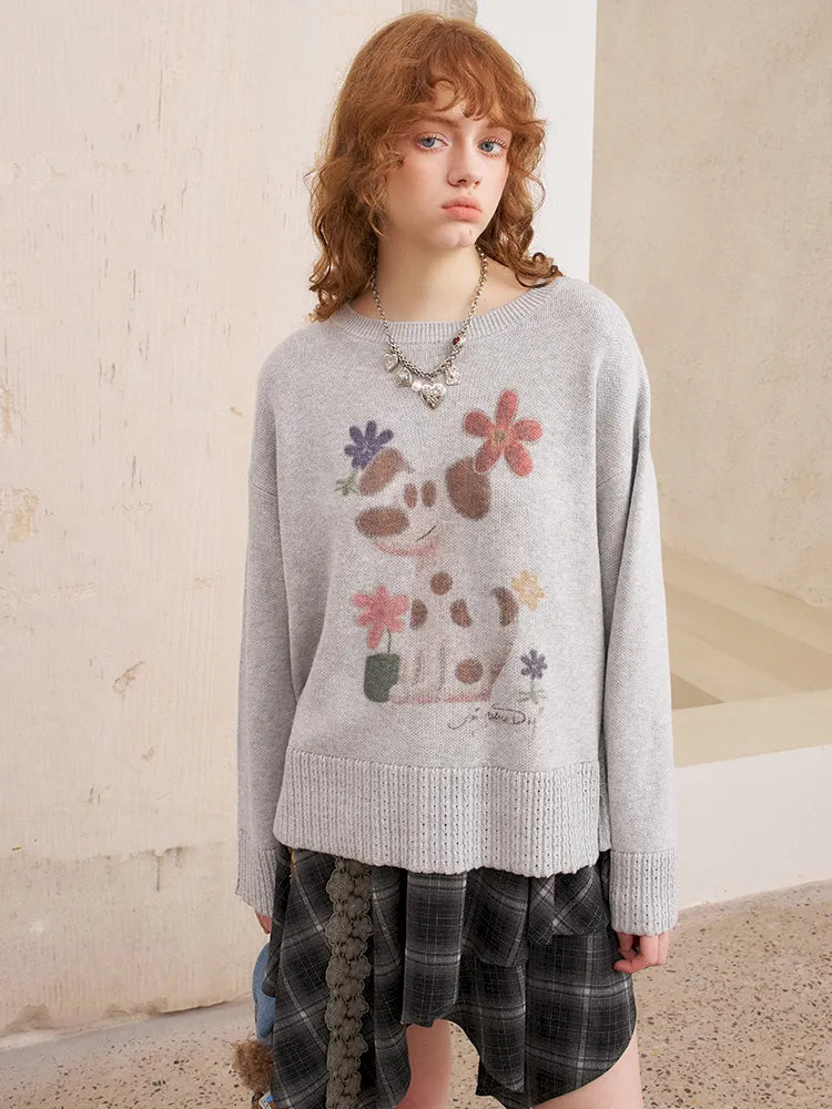 Openwork Oversized Pullover Knit Sweater【s0000014086】