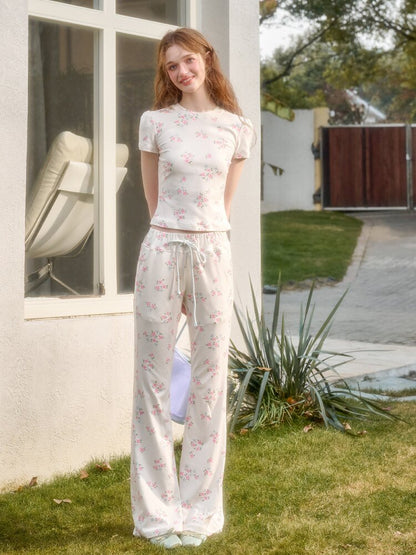 Blue Velvet Cotton Flower Dress【s0000015623】