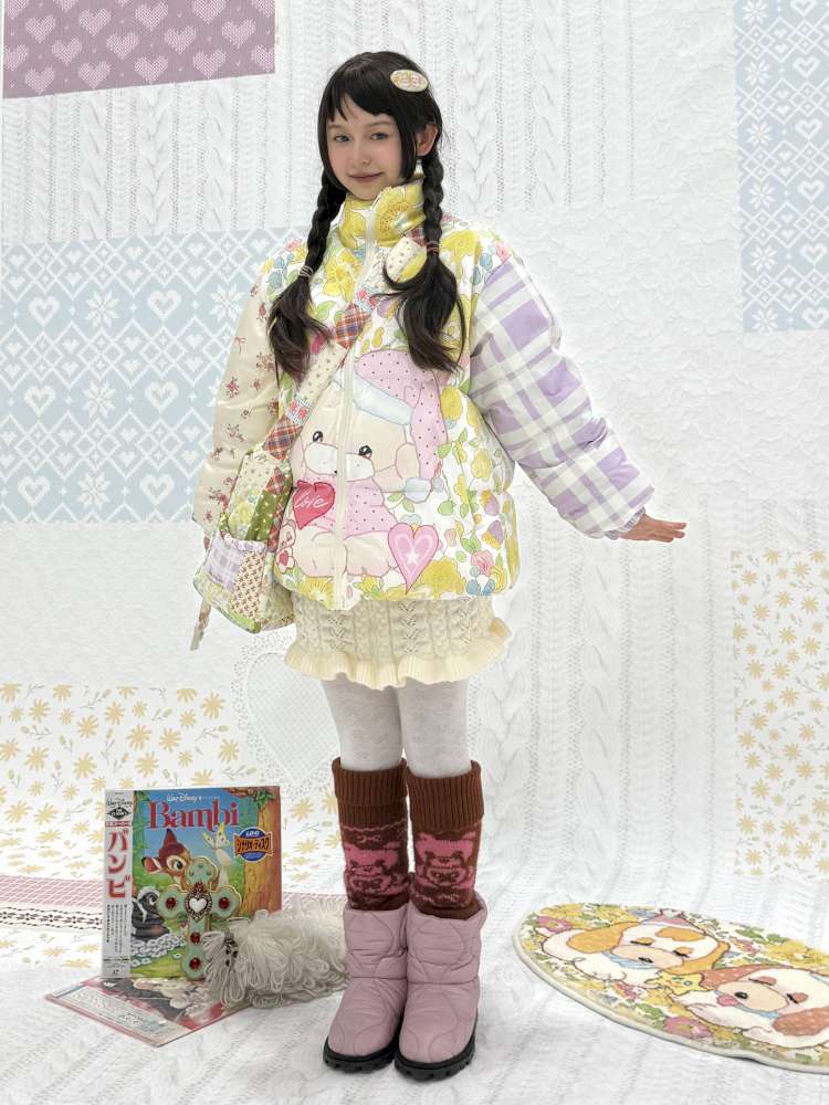 Cute Bear Print Padded Jacket【s0000015034】
