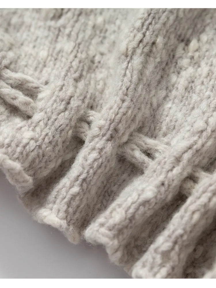 Lazy Knit Batwing Hooded Sweater Jacket【s0000014112】