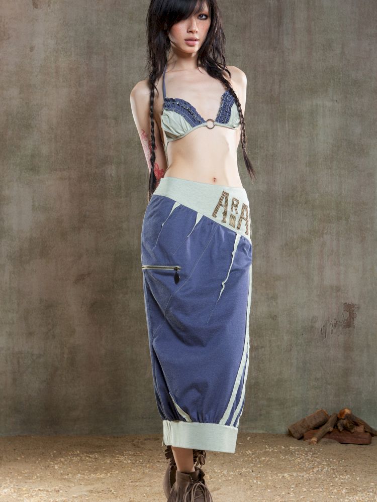 Drawstring Crash Ruffle Bikini【s0000012659】
