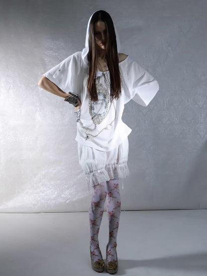 Vintage Gem Print Diamond T-Shirt【s0000015913】