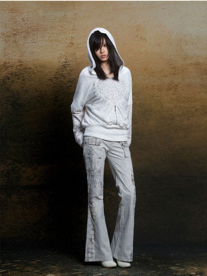 Double Waistband Drilling Decoration Pants【s0000011810】