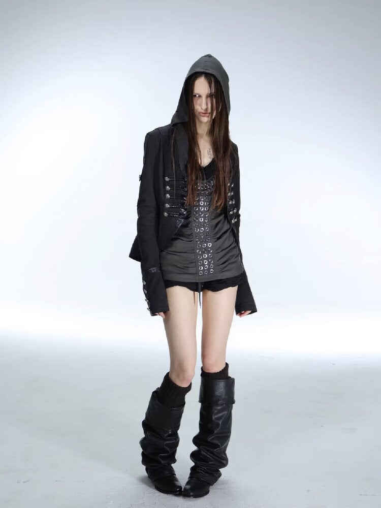 Washed Cotton Napoleon Jacket【s0000015909】