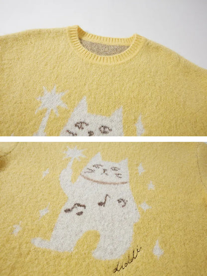 Relaxed-Fit Soft Pullover Knit Sweater【s0000014054】