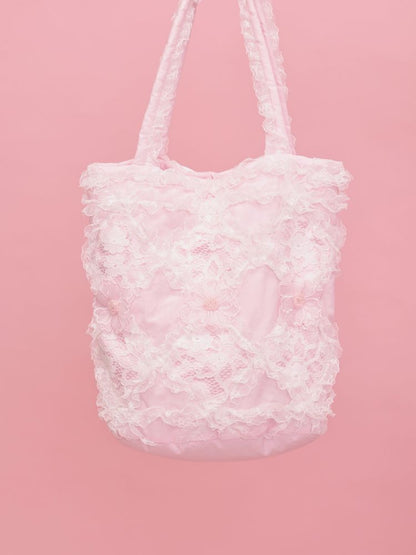 Embroidery sandwich cotton shoulder bag【s0000013499】
