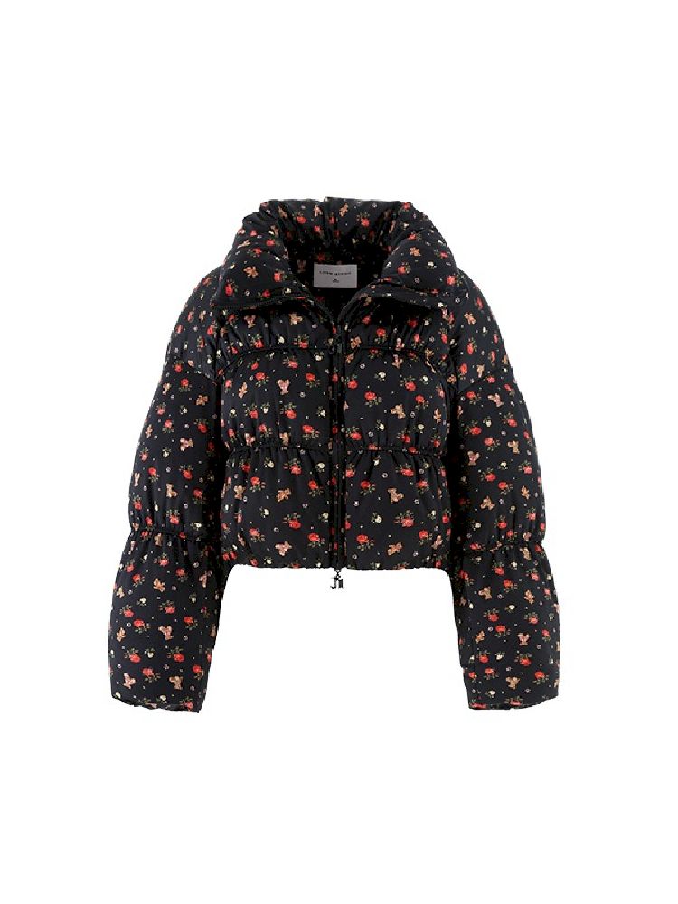 Down floral down jacket【s0000004748】