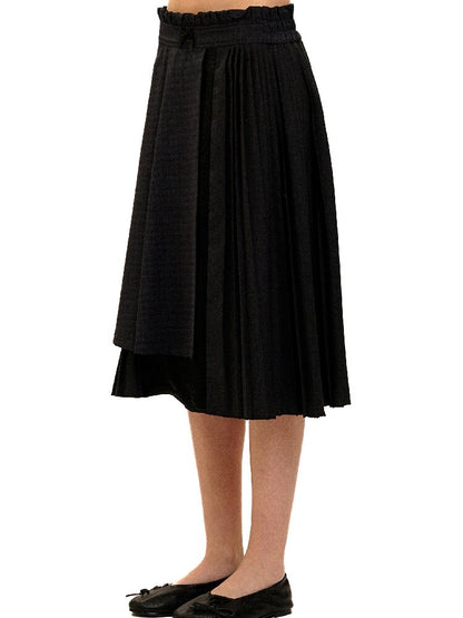 Plaid Puff Sleeve Skirt Set【s0000017925】