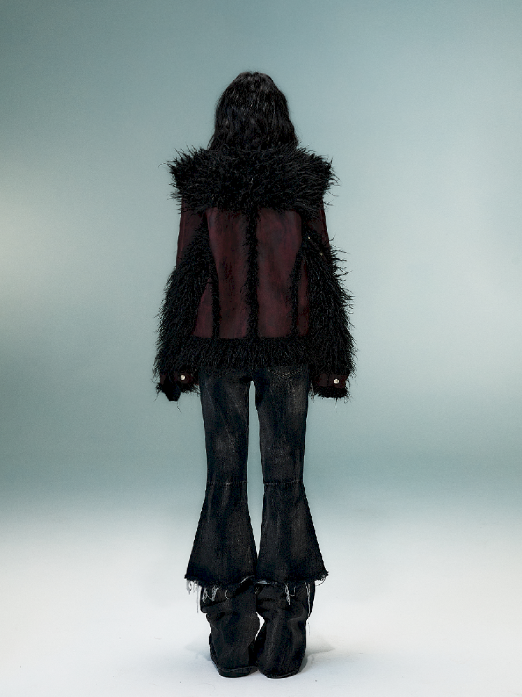 Lapel Suede Eco-Fur Warm Coat【s0000011477】