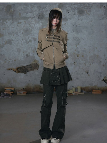 Napoleon Pleated Patchwork Pants【s0000018105】