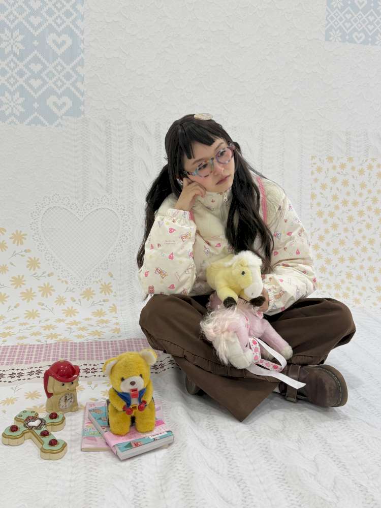 Print Patchwork Warm Down Jacket【s0000015038】