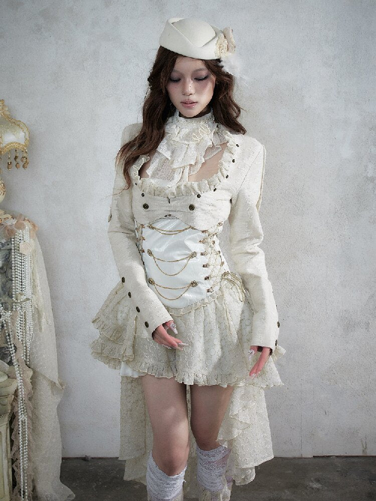 Baroque Napoleon Leather Jacket【s0000017992】