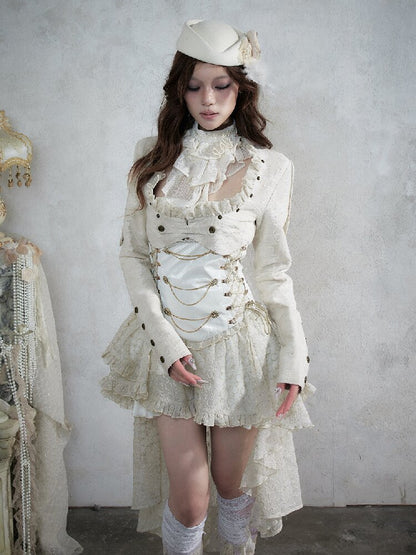 Baroque Napoleon Leather Jacket【s0000017992】