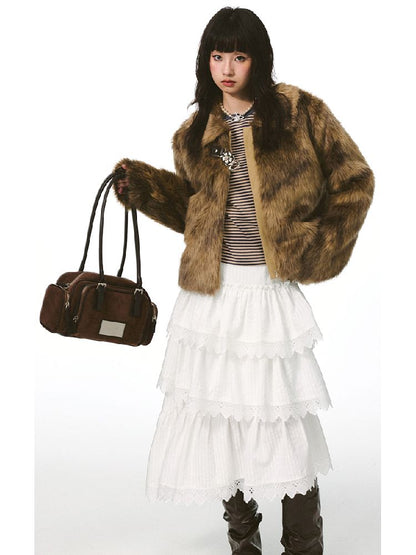 무거운 레이스 케이크 치마 [S0000011421]