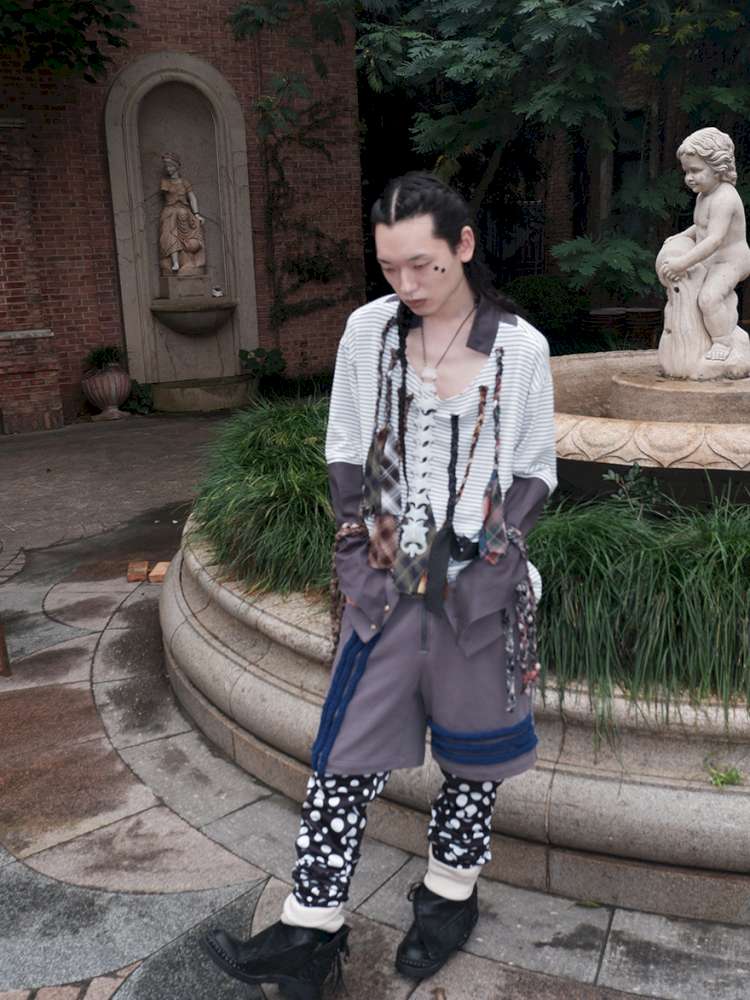 Polka Dot Fake Two Piece Trousers【s0000015151】