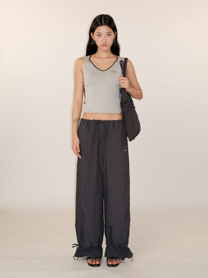 Collision color side sleeveless camisole tank top【s0000013440】