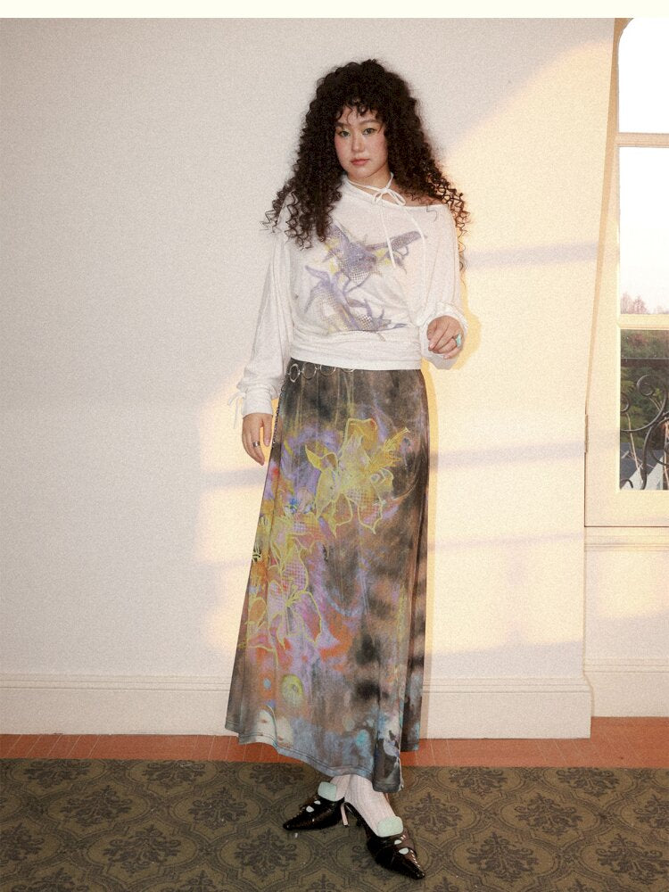 Dance Of Dawn Lily Orchid Skirt【s0000015454】