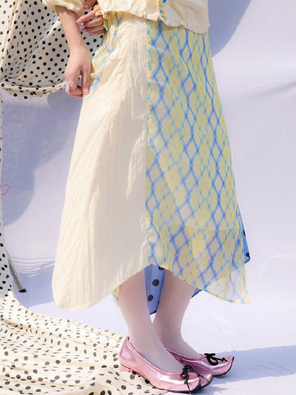 Twist Braid Patchwork Skirt Set【s0000015851】