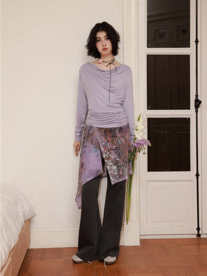 Modal Wool One Shoulder Knitwear【s0000015464】