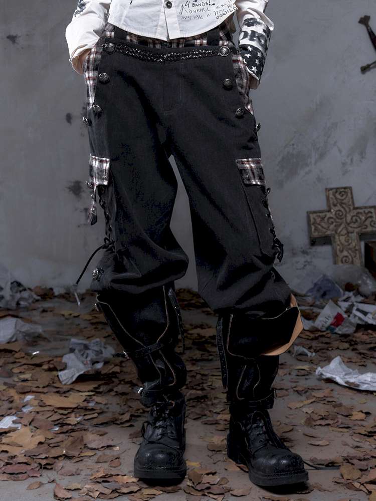 Vintage Punk Court Lantern Trousers【s0000014650】