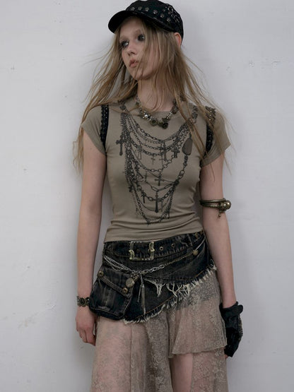 Two Wear Short Sleeve T-Shirt【s0000012619】