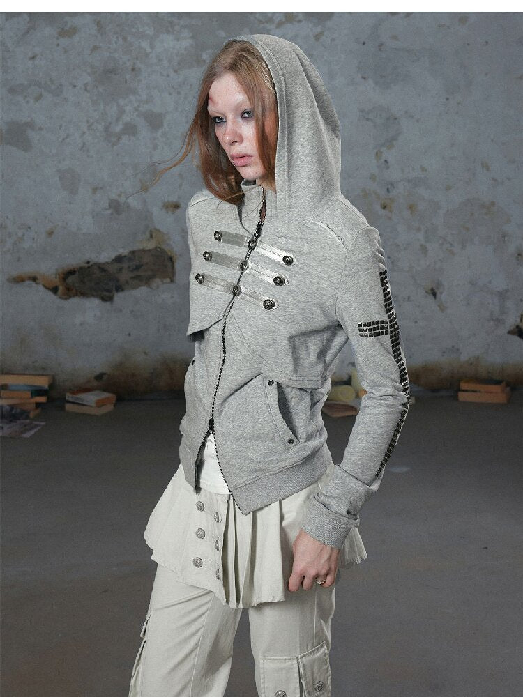 Metallic Napoleon Hooded Jacket【s0000018101】