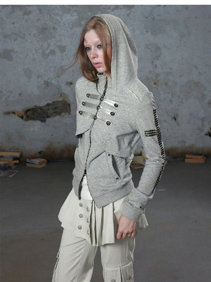 Metallic Napoleon Hooded Jacket【s0000018101】