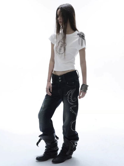 Hot Diamond Slim Short T-Shirt【s0000016572】