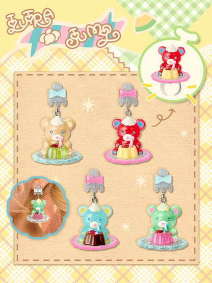 Pudding Bear Resin Colorful Earrings【s0000013353】