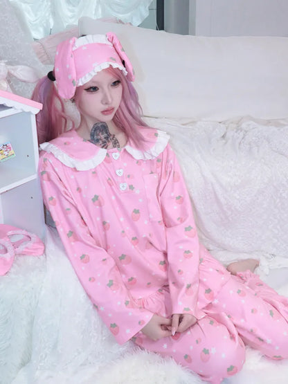 Strawberry Star Pajama Set【s0000013969】