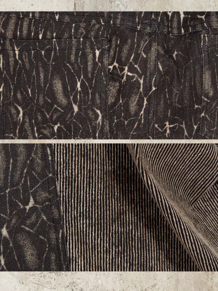 Pleated Accents Stylish Slim-Fit Long Flared Pants【s0000014130】